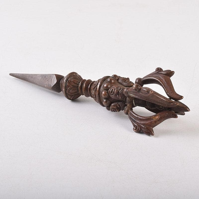 チベット密教法具 古銅 ブルパ 独鈷杵 金剛杵 V R9088 - メルカリ