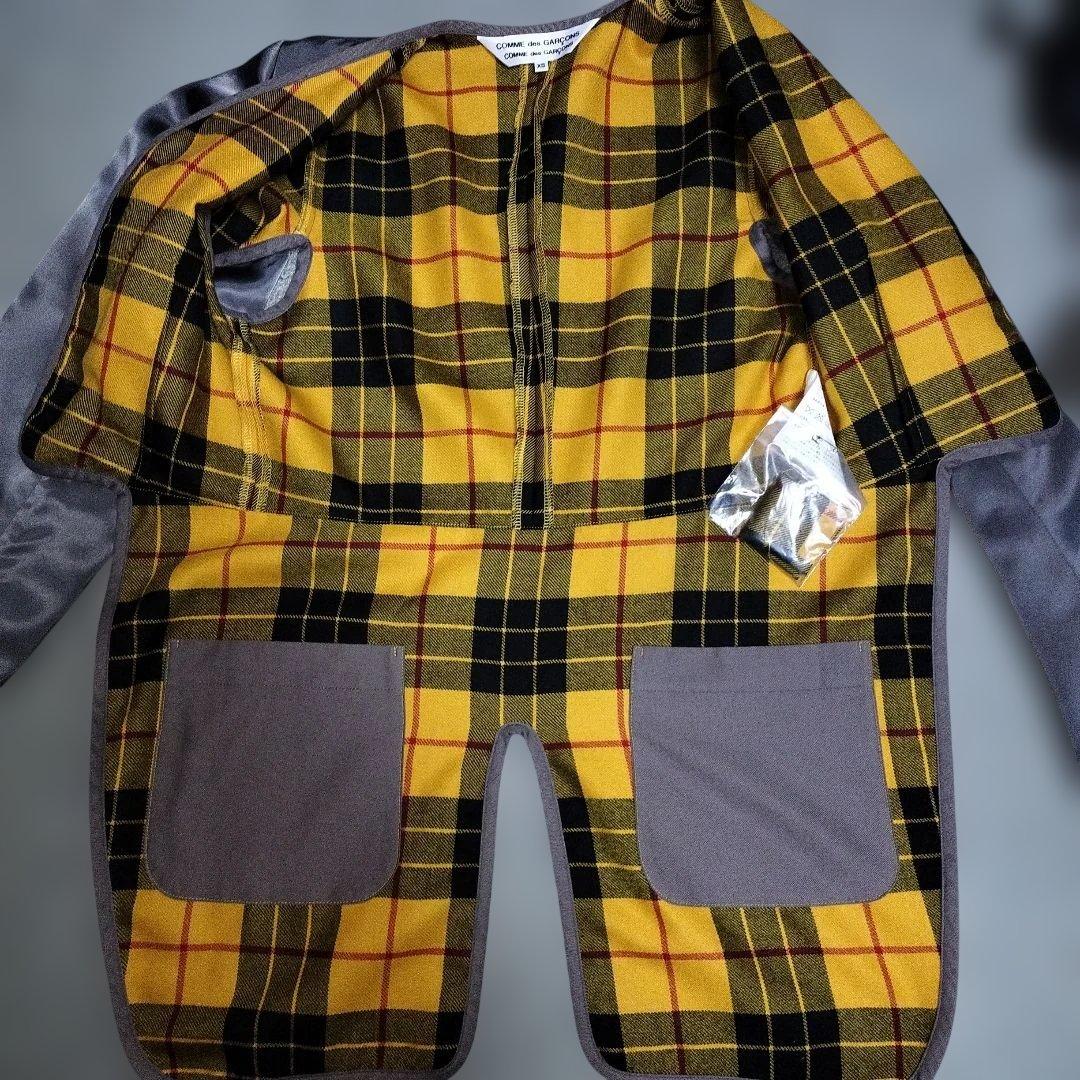 COMMEdesGARCONS コムコム タータンチェックインナージャケット - メルカリ
