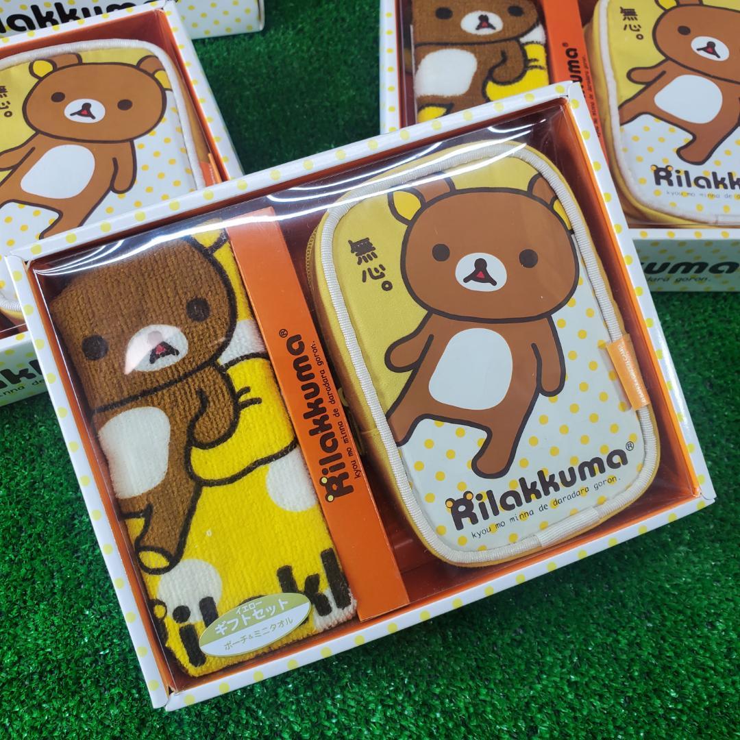 まとめて5個 新品 リラックマ ギフトセット ポーチ&ミニタオル - メルカリ