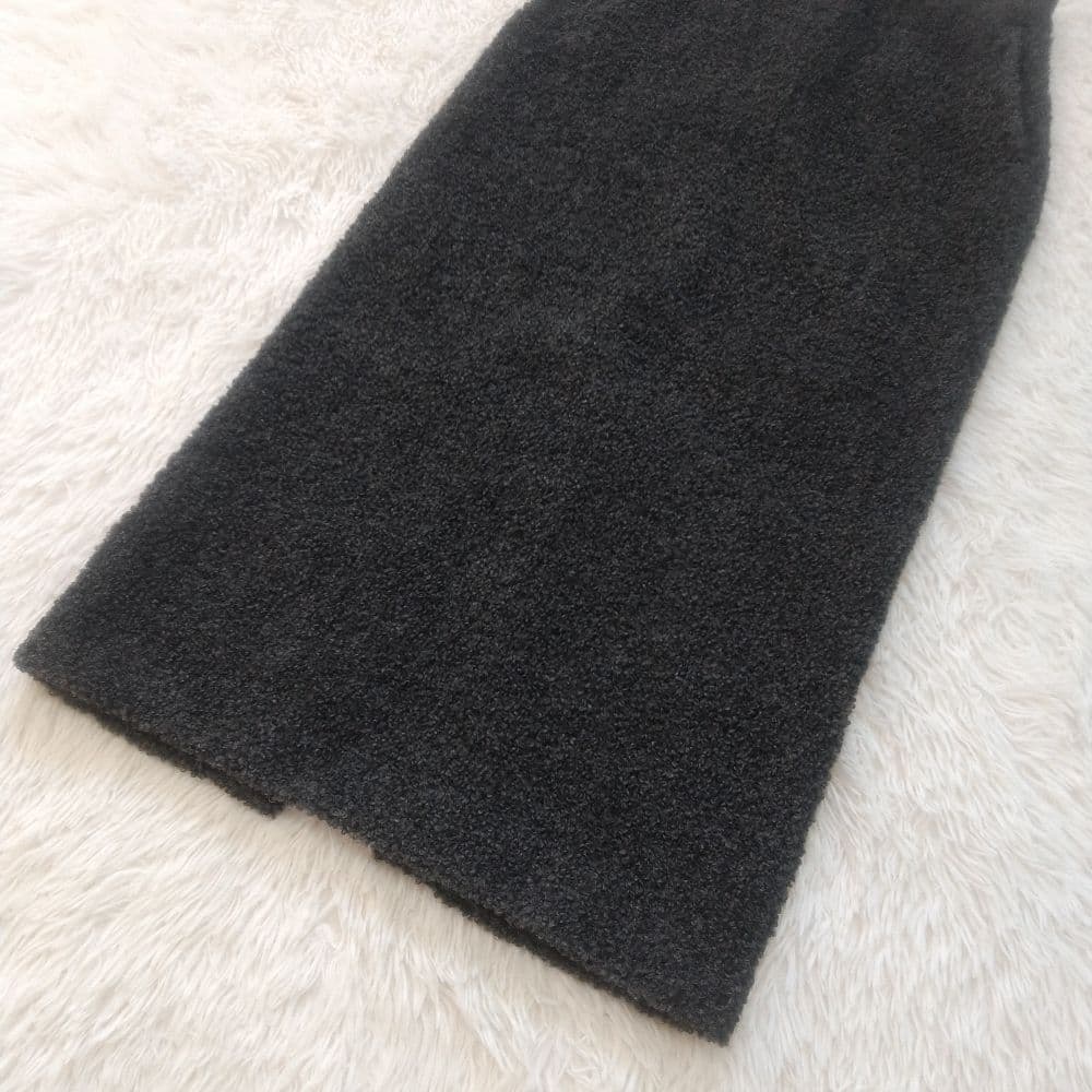 Y's ワイズ ヨウジヤマモト スカート プードル ブークレ ダークグレー