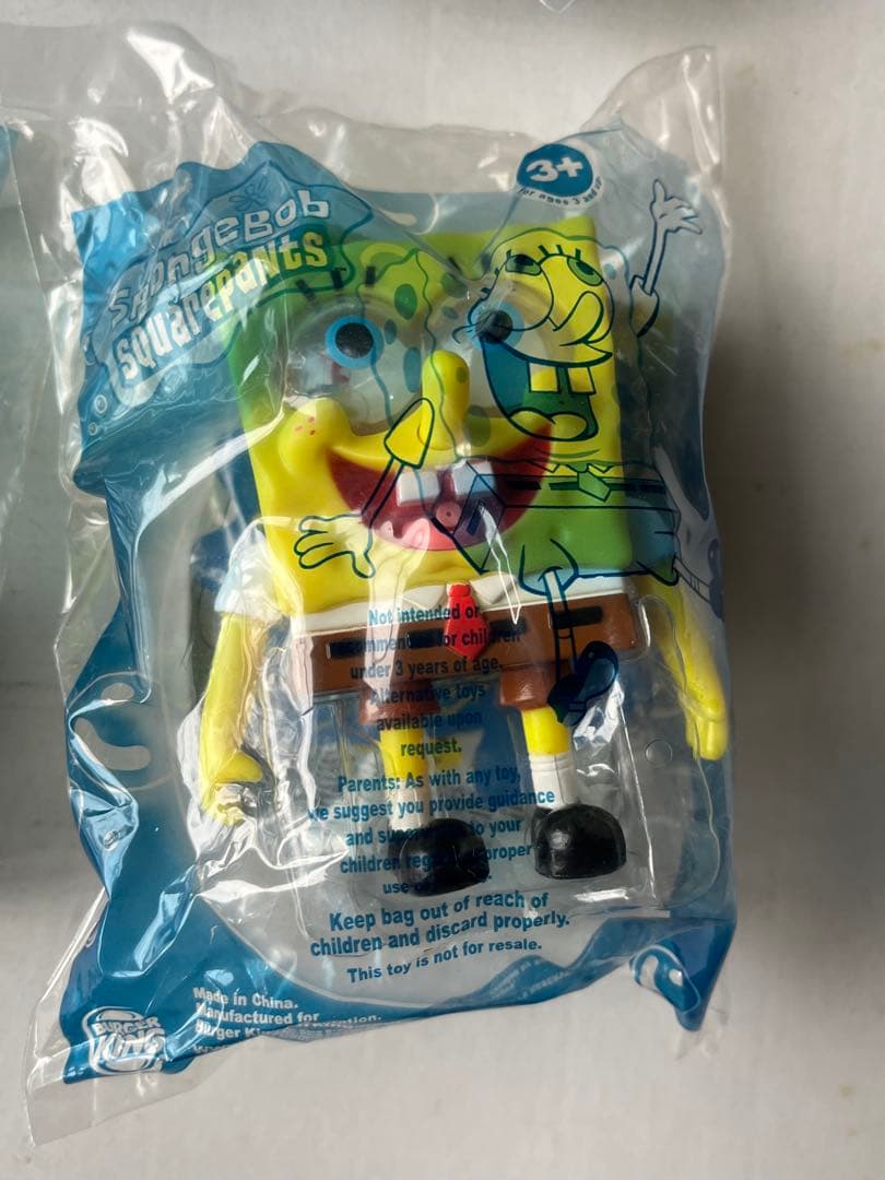 バーガーキング　米国　ミールトイ2002年　 スポンジ・ボブ　全8個セット