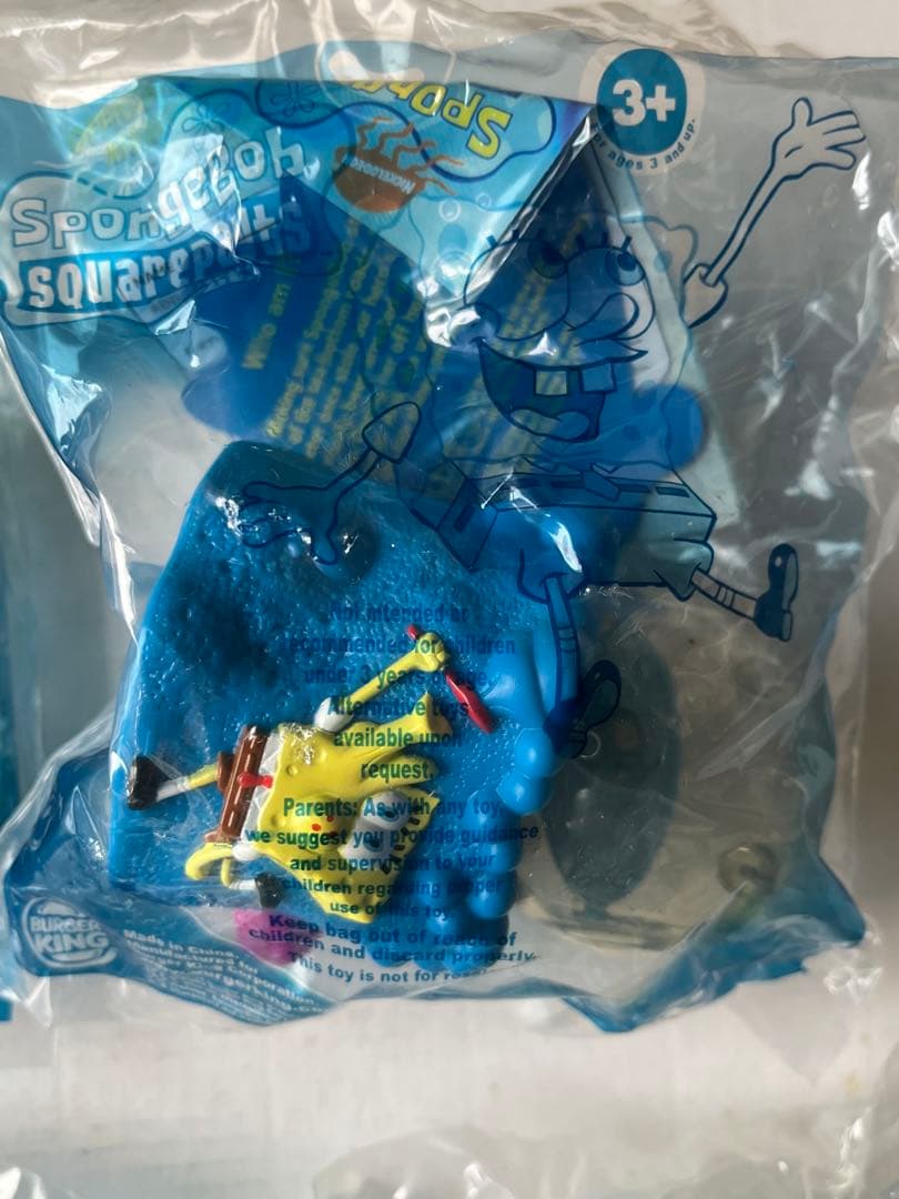 バーガーキング　米国　ミールトイ2002年　 スポンジ・ボブ　全8個セット