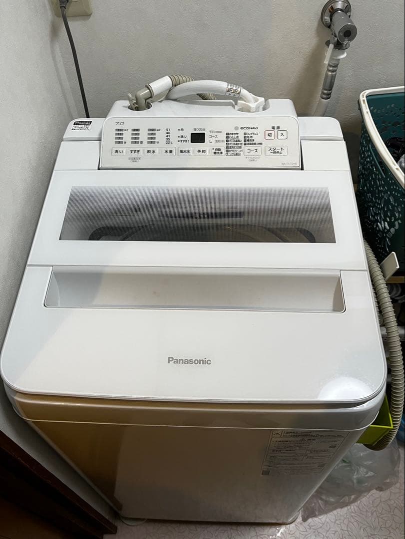 Panasonic NA-F70A7 7.0kg 洗濯機 本体給水ホースなし