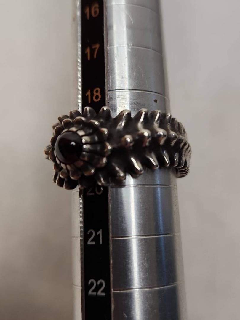 JAP工房 一馬 生命のリング ガーネット 19号程度(画像参照) 15.89ｇ