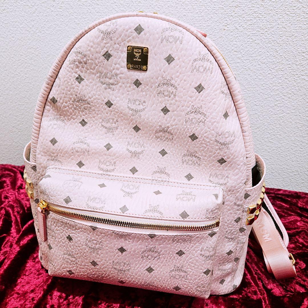 激レア 廃盤 大人気 MCM リュック パウダーピンク バックパック 地雷