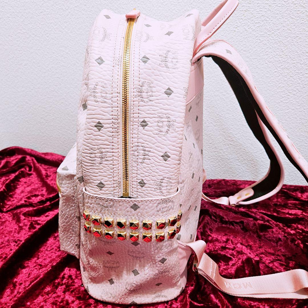 激レア 廃盤 大人気 MCM リュック パウダーピンク バックパック 地雷