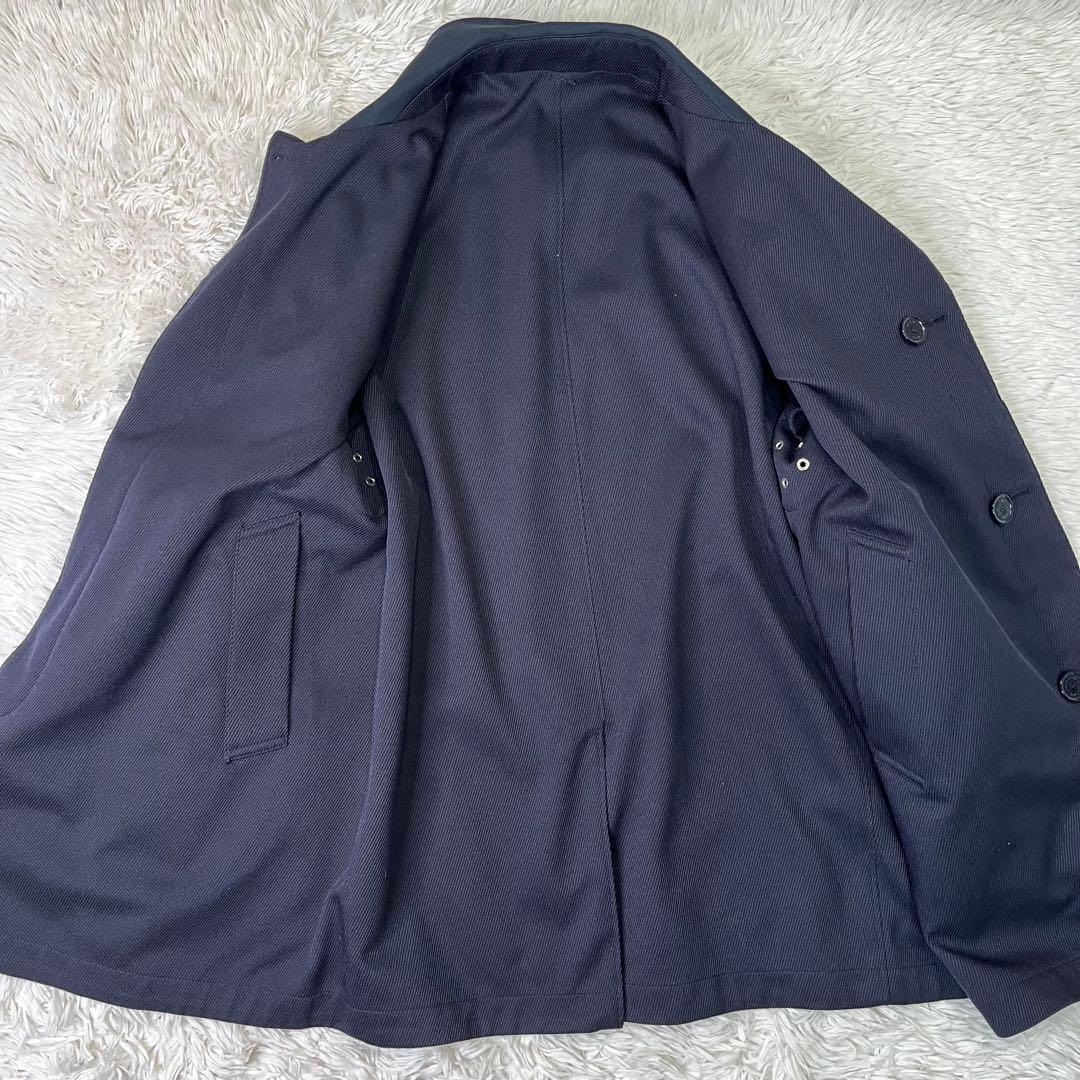 人気✨マッキントッシュ ステンカラーコート リバーシブル ネイビー XL