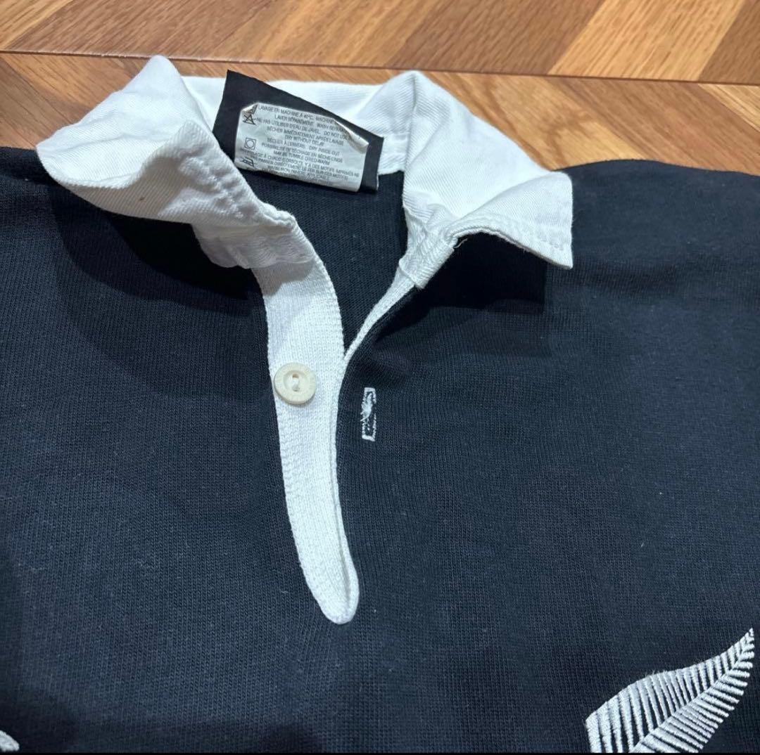 90s CANTERBURY ラガーシャツ ニュージーランド製 オールブラックス