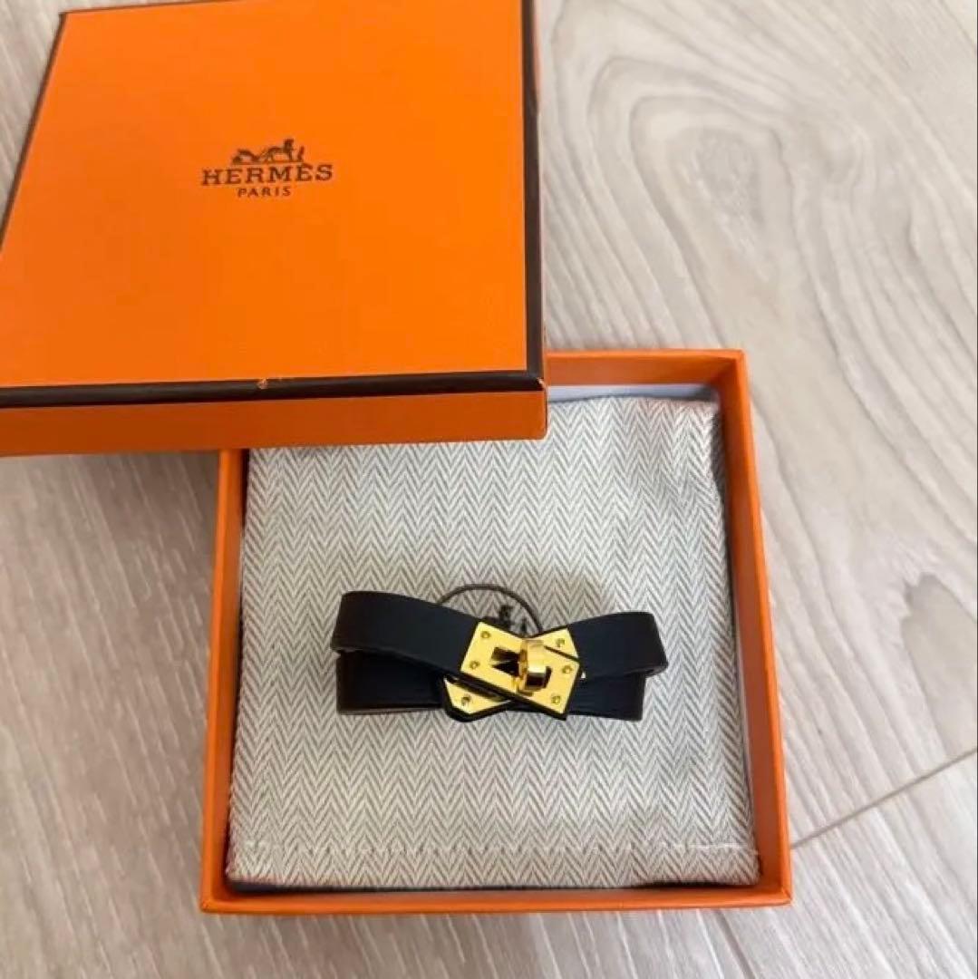 【HERMES】レザーブレスレット 《ミニ・ケリー》 ドゥブルトゥール T1