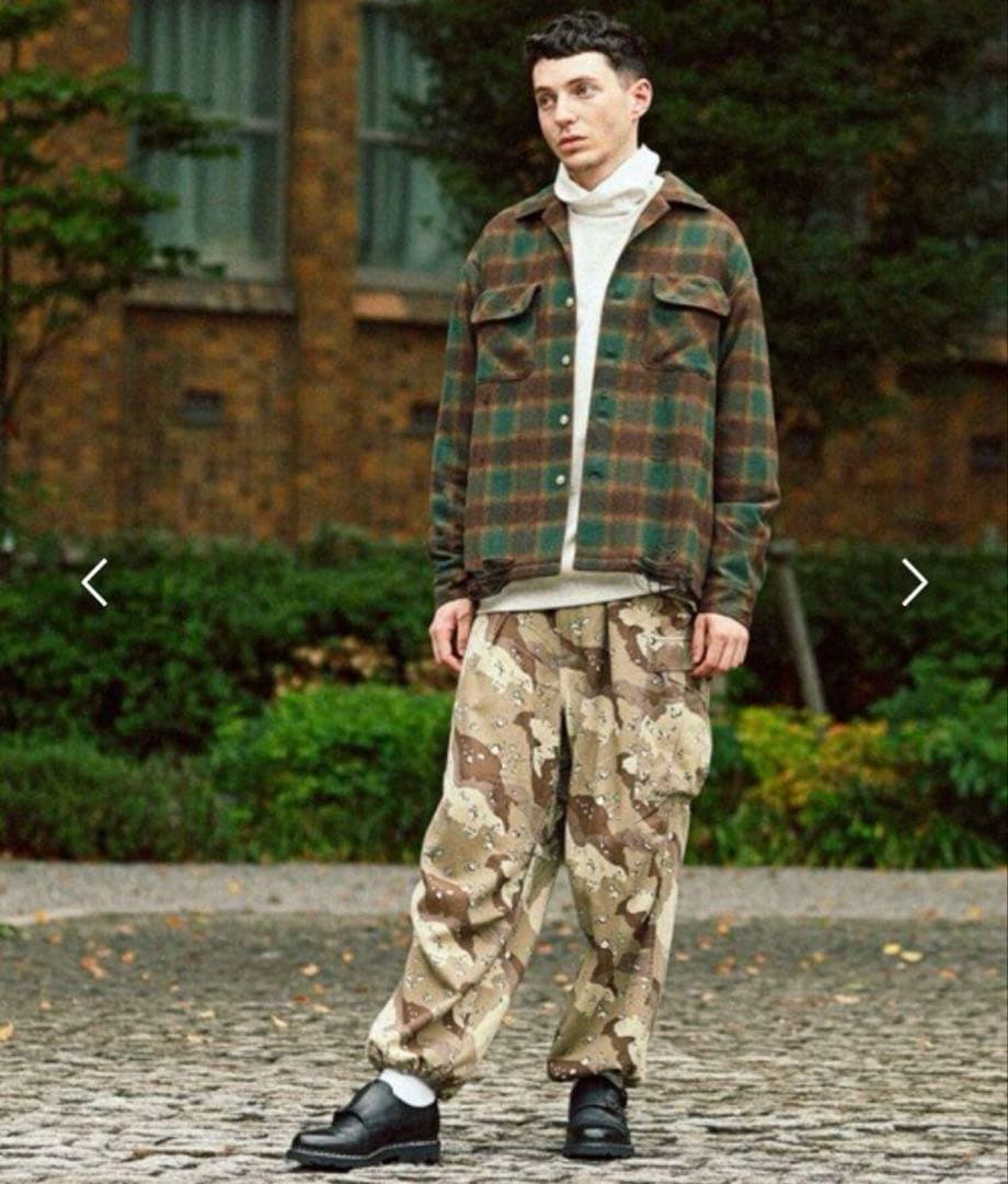 美品】McGREGOR 久遠×hxcyyd ダメージオンブレチェックシャツ - メルカリ