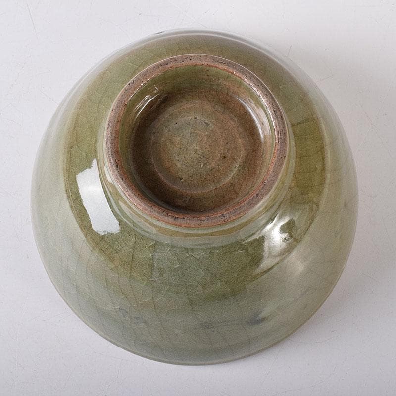 朝鮮 高麗青磁 雲鶴図 茶碗 仕覆付 C 7619 - メルカリ