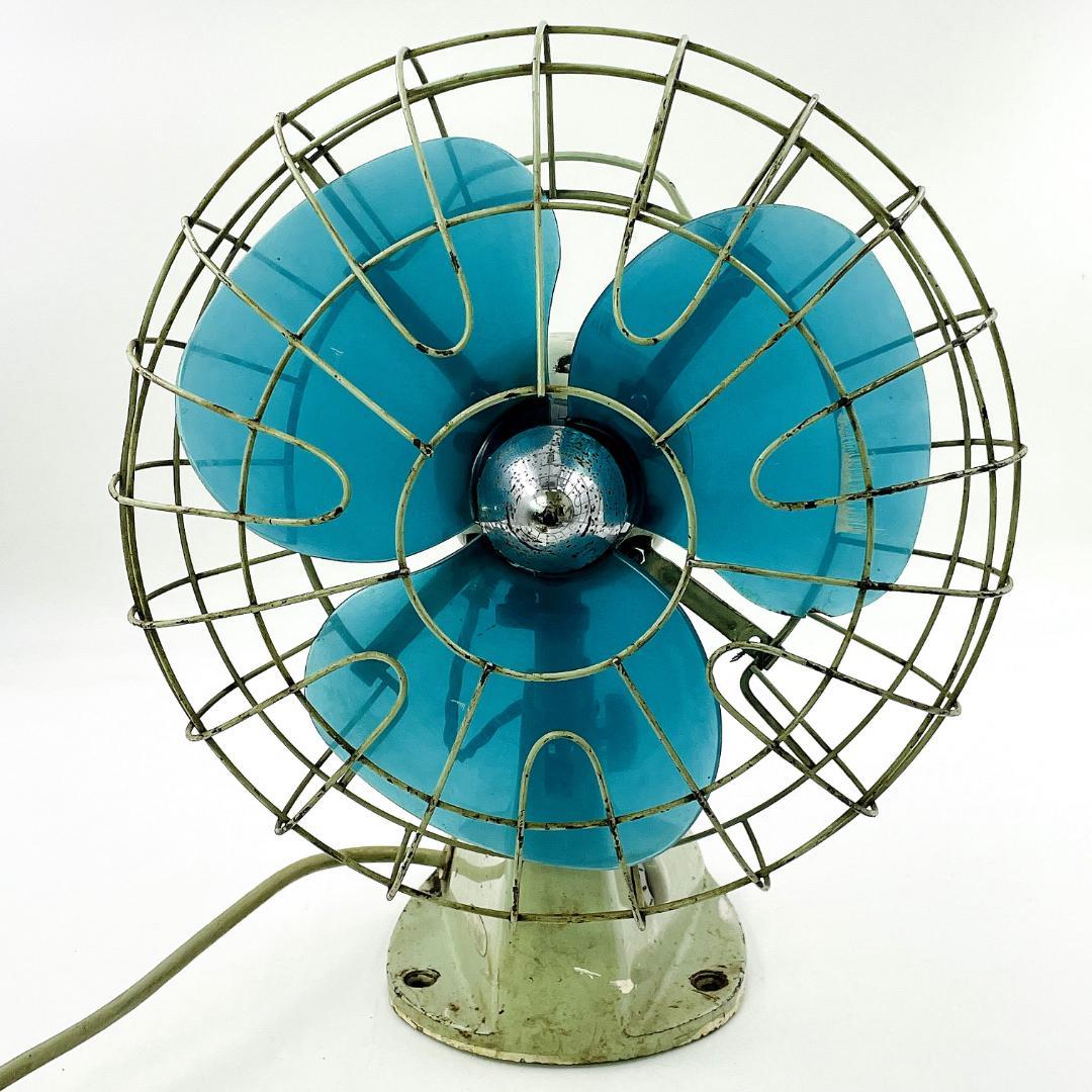 動作品】希少 三菱 鉄製ケージ 昭和レトロ 扇風機 アンティーク R8SD57