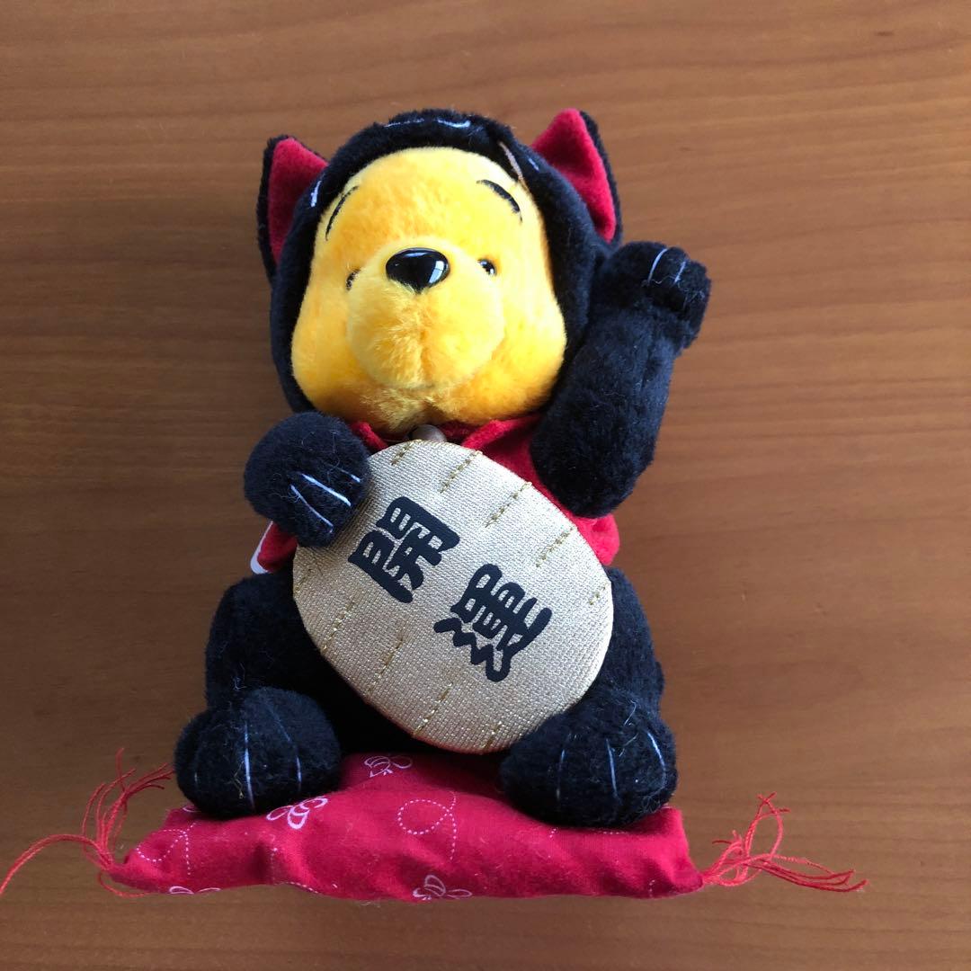 ぬいぐるみ　くまのプーさん（招き猫）【５個セット】