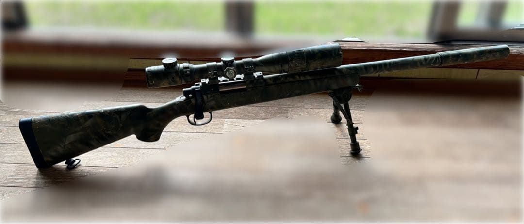 東京マルイ VSR エアガン 樹脂製 迷彩柄 スコープ付き 【中古】 箱無し