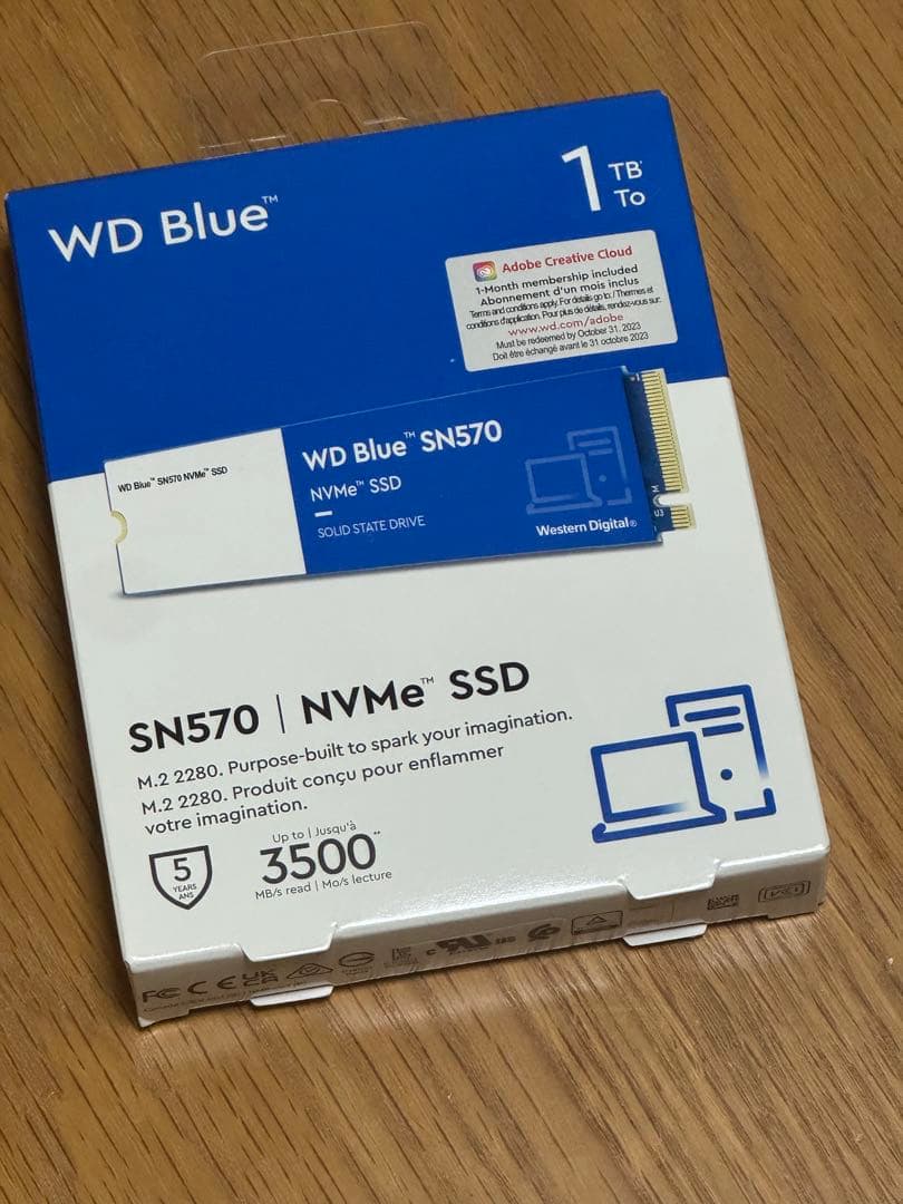 内蔵型SSD WESTERN DIGITAL WD Blue SN570 NVMe 1TB 1 TB WD Blue SN570 NVMe SSD (認定整備済製品) | Sandisk