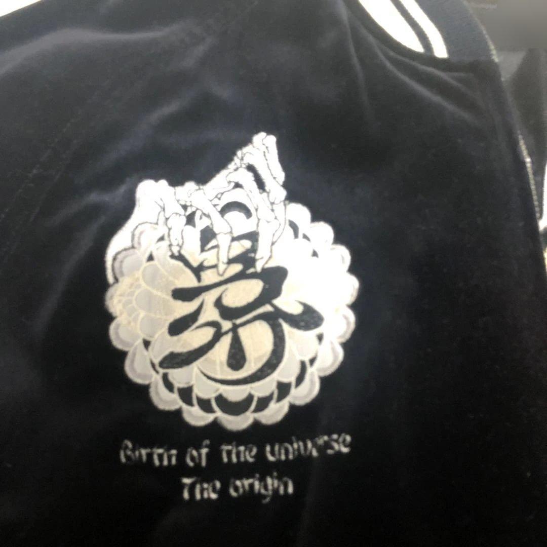 こ*ぶ様 【希少】爆裂爛漫娘 がしゃどくろ 髑髏　ベロア　別珍リバーシブル スカ