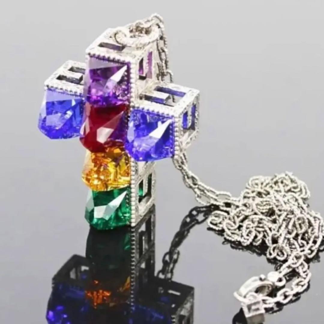 希少未使用級‼️　グッチ　Gキューブ　ネックレス　109.5ｇ　インターロッキング