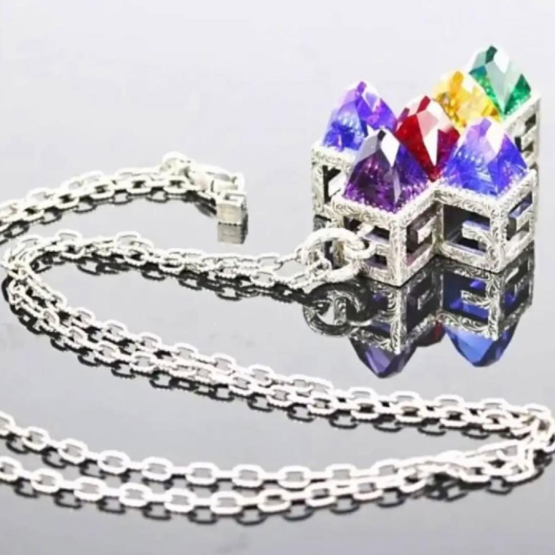 希少未使用級‼️　グッチ　Gキューブ　ネックレス　109.5ｇ　インターロッキング