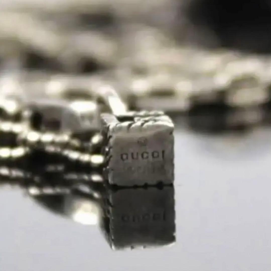 希少未使用級‼️　グッチ　Gキューブ　ネックレス　109.5ｇ　インターロッキング