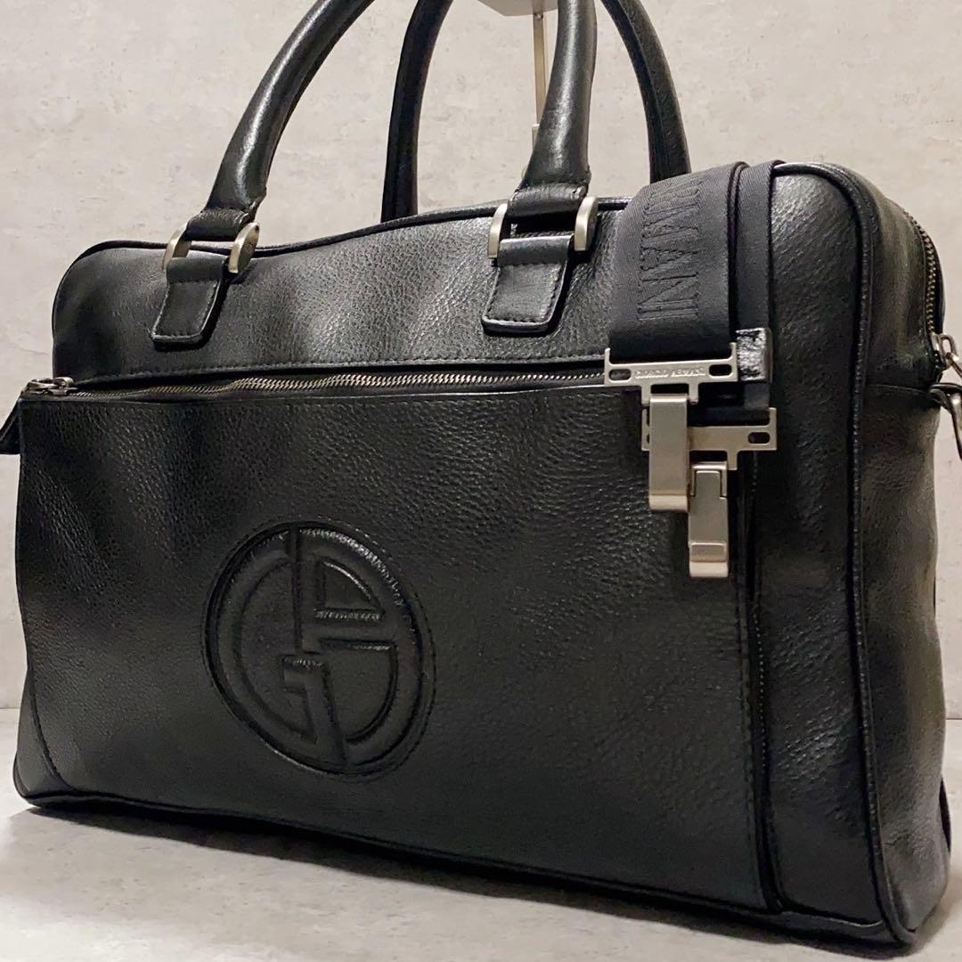 極美品✨ジョルジオアルマーニ トートバッグ 2way 大容量 A4収納 ブラック 楽天市場】ジョルジオアルマーニ（メンズバッグ｜バッグ）：バッグ