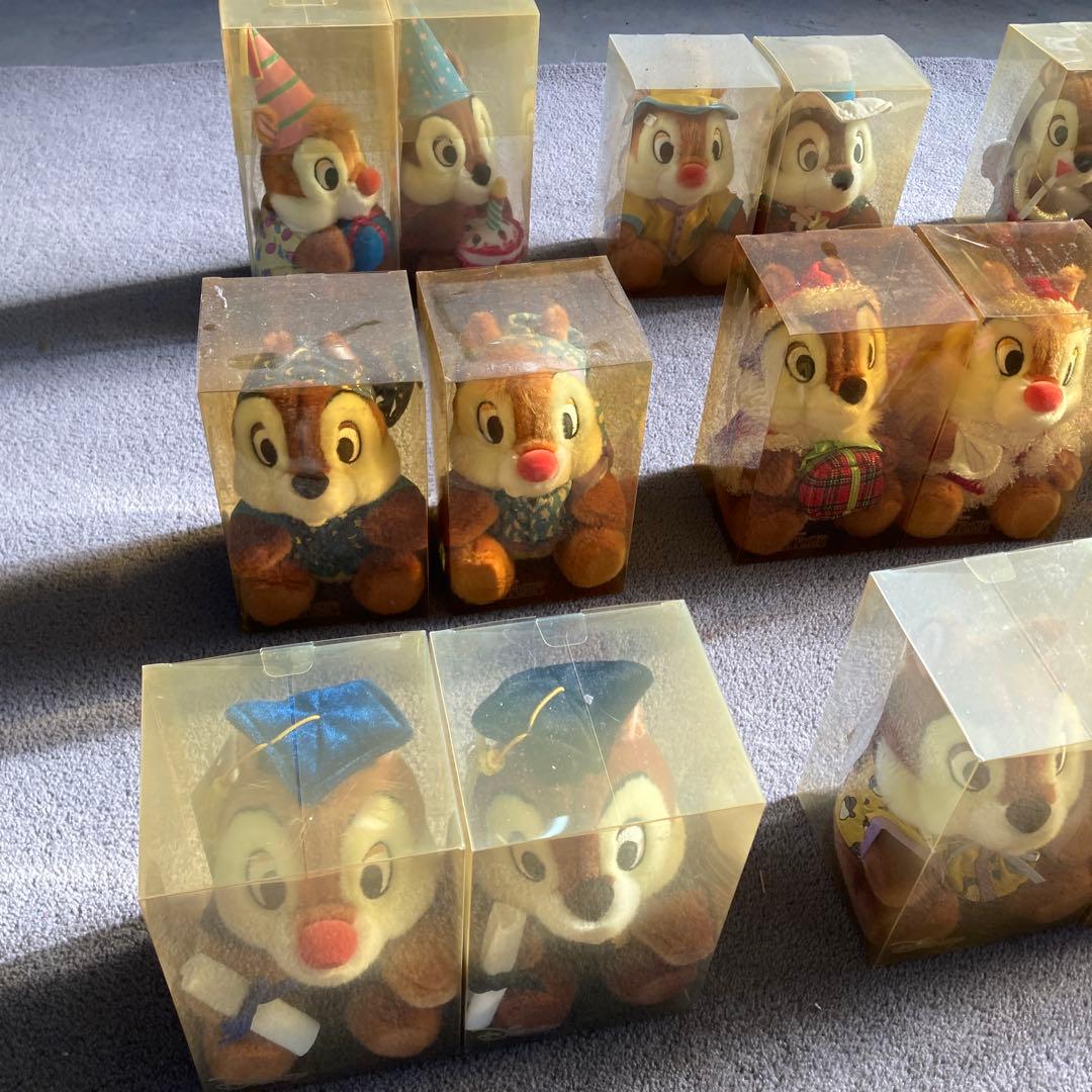 希少 12ヶ月間コンプリート チップとデール ビンテージ ぬいぐるみ