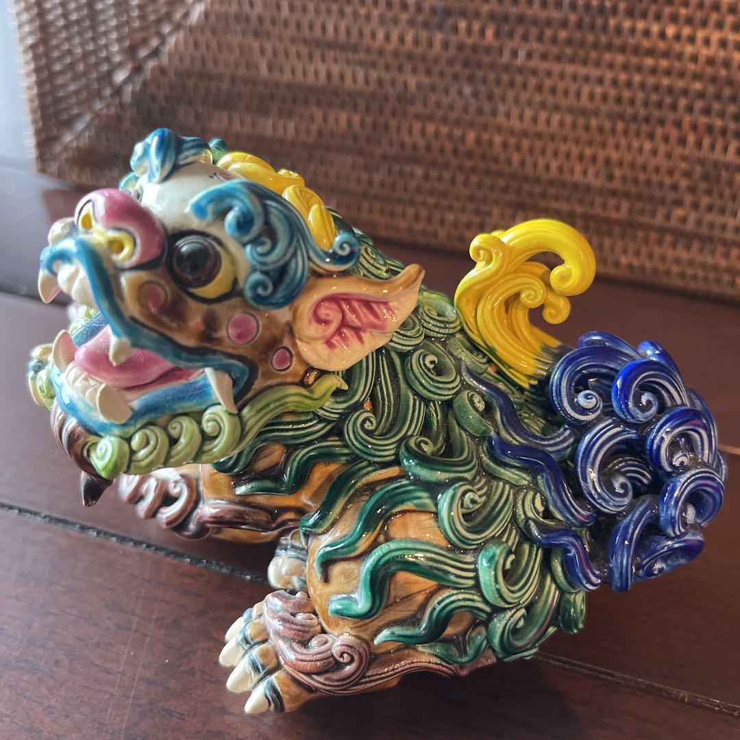 台湾 交趾焼 智盧 陶光の置物 - メルカリ