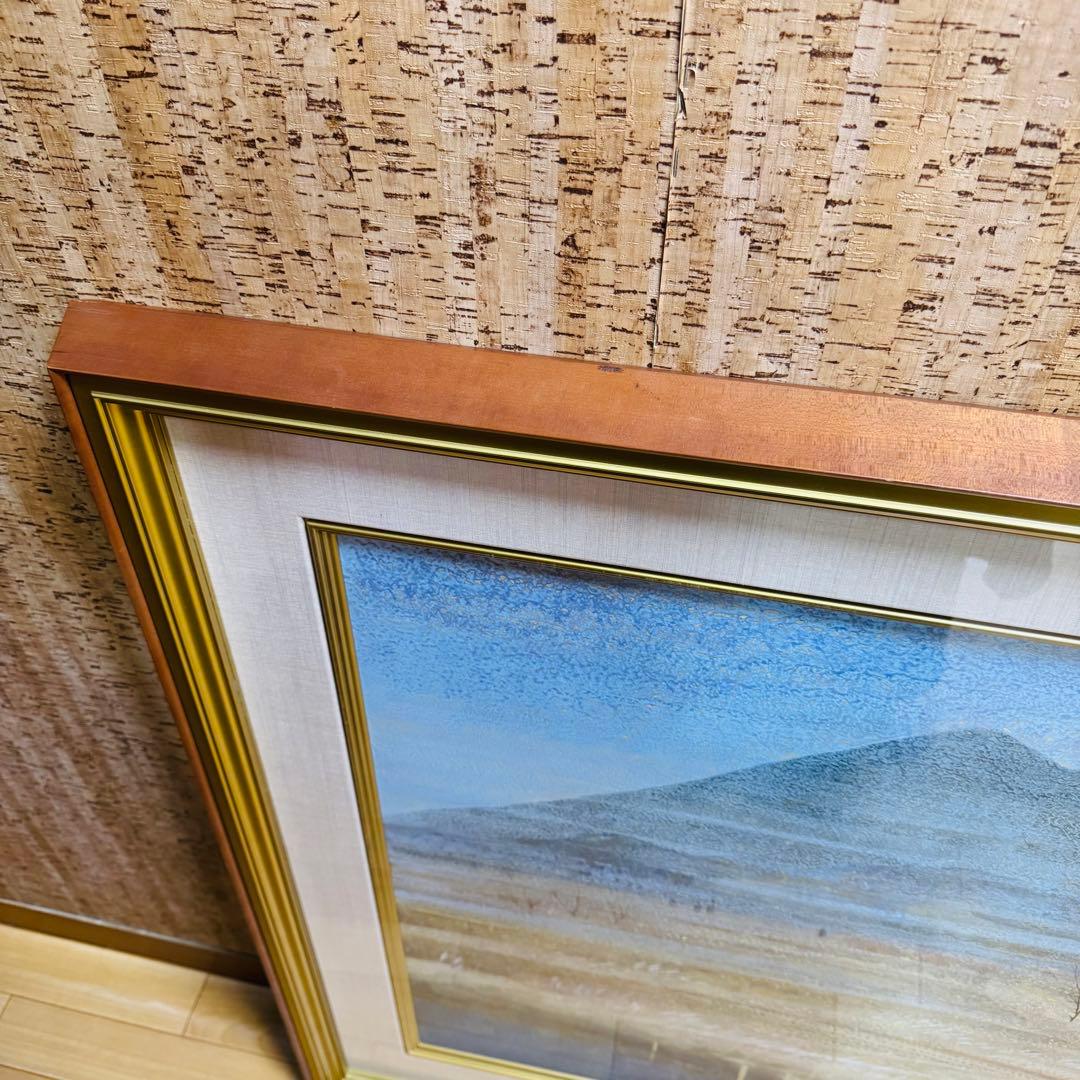 大迫力 特大 真作 中嶌 虎威作「筑波」日本画 風景画 F30号 - メルカリ