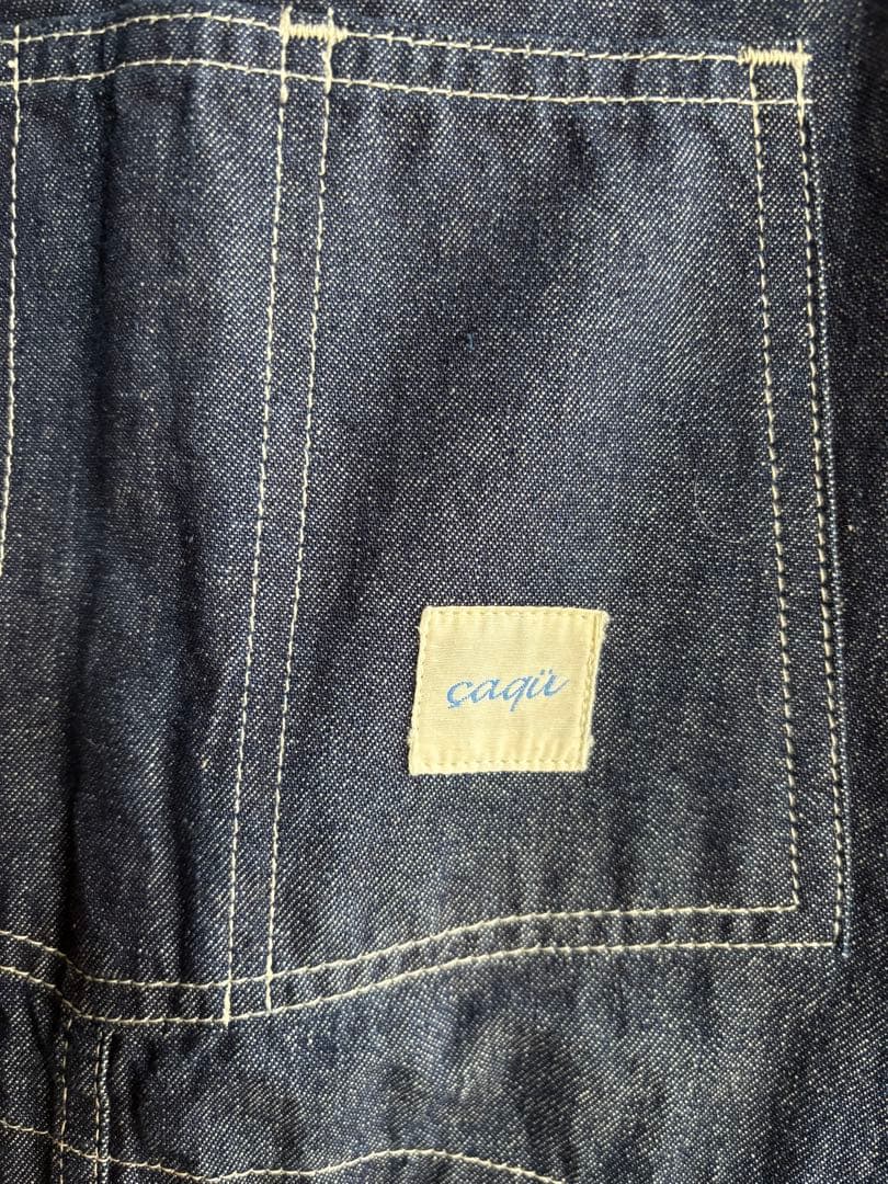 caqu サキュウ ダークデニムオーバーオール - メルカリ