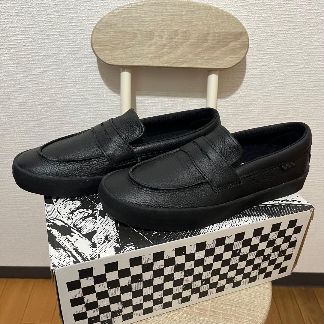 Vans スケートローファー　レザー　25.5cm ブラック　プロモデル　完売