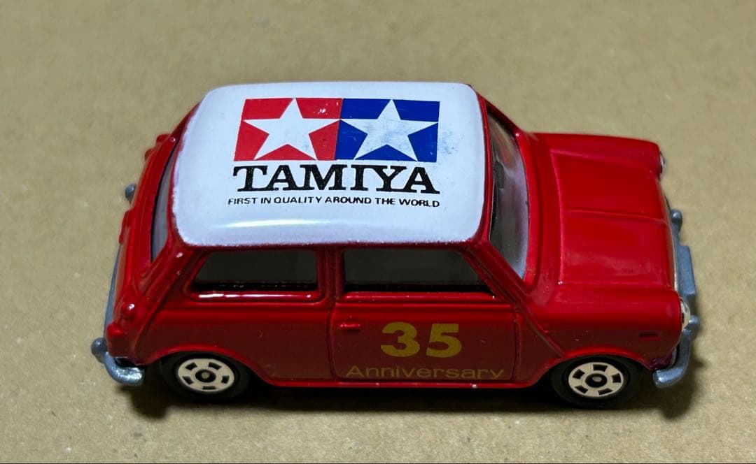 トミカ ミニクーパー クリヤマ模型 タミヤ 赤 ホイール銀 - メルカリ
