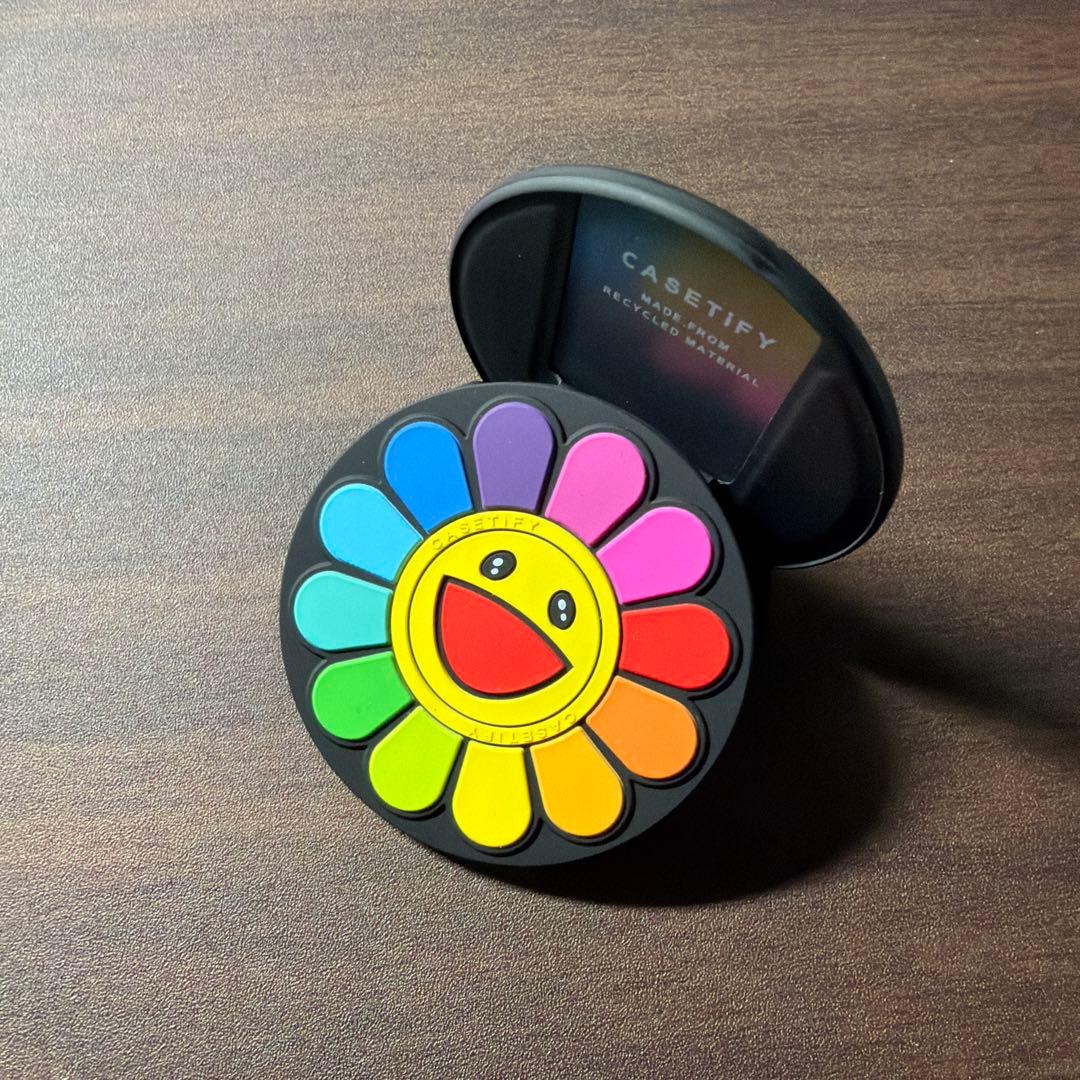 casetify 村上隆 フラワー レインボーSNAPPYTMグリップスタンド - メルカリ