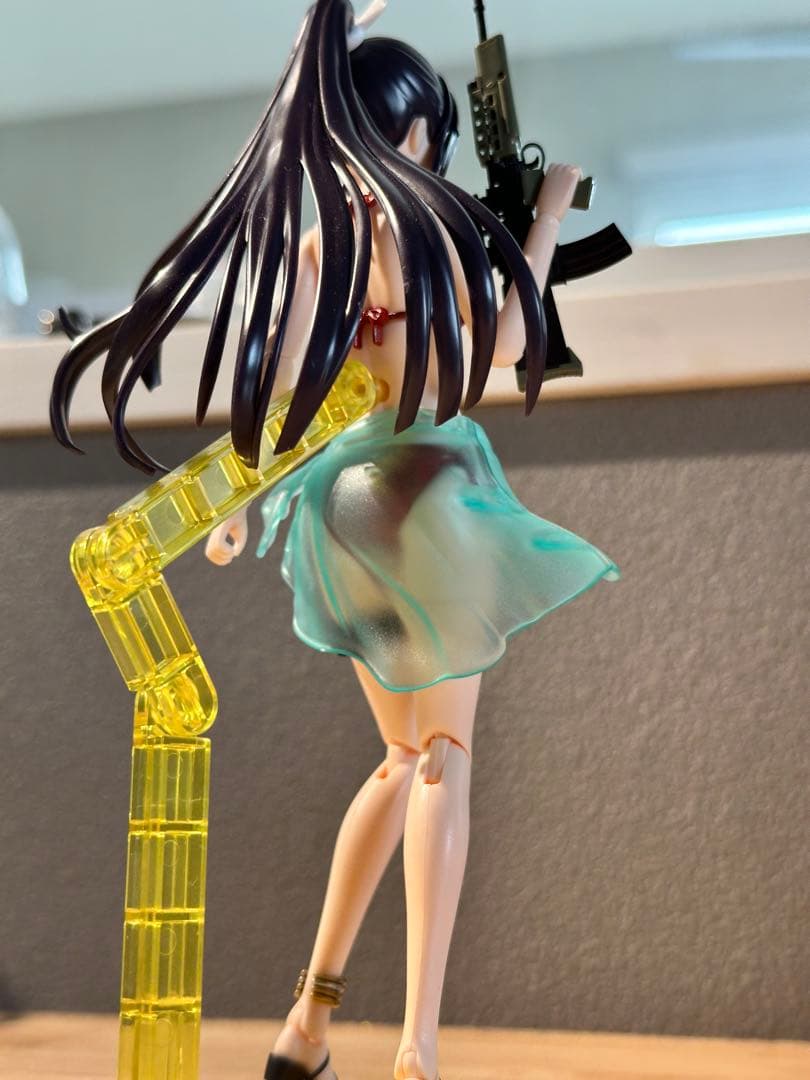 創彩 薬師寺久遠 姫カットポニーテール 水着 塗装済 改造プラモ リツカベース