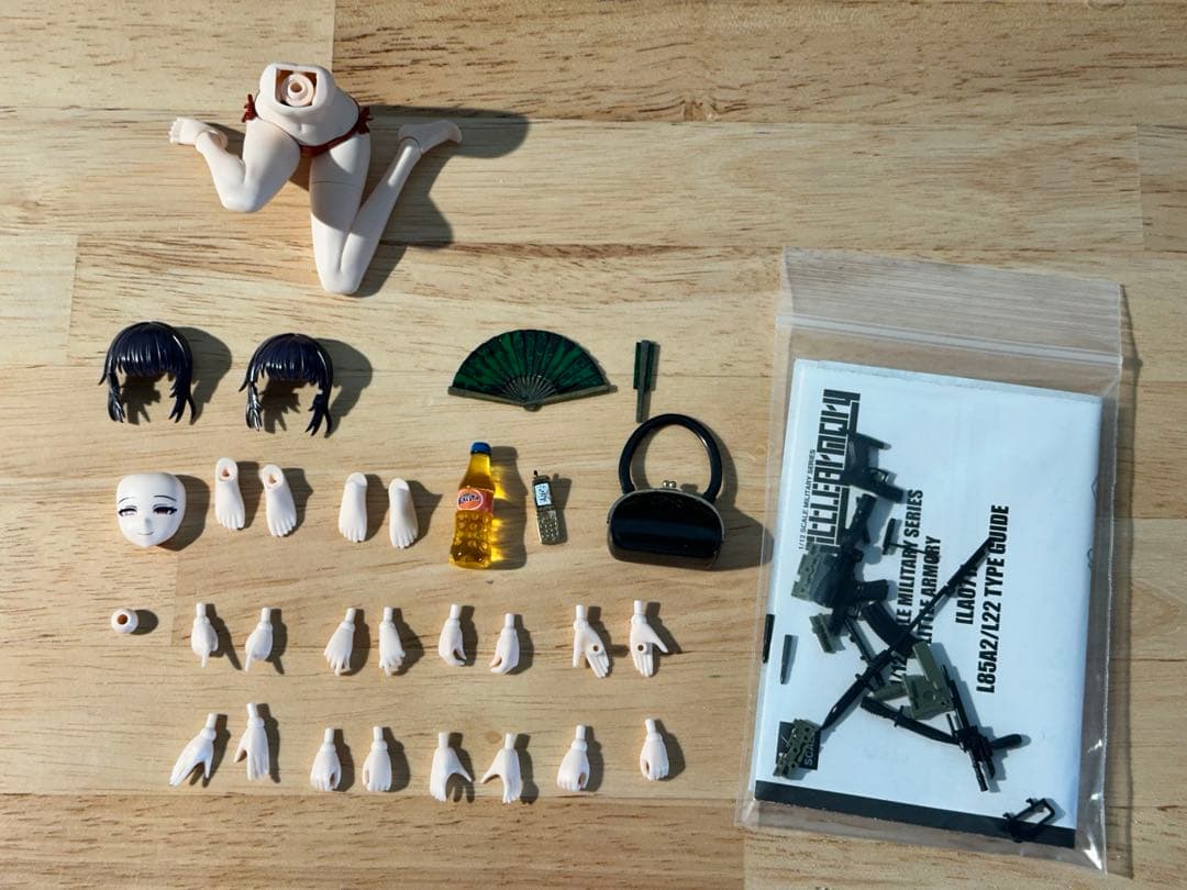 創彩 薬師寺久遠 姫カットポニーテール 水着 塗装済 改造プラモ リツカベース