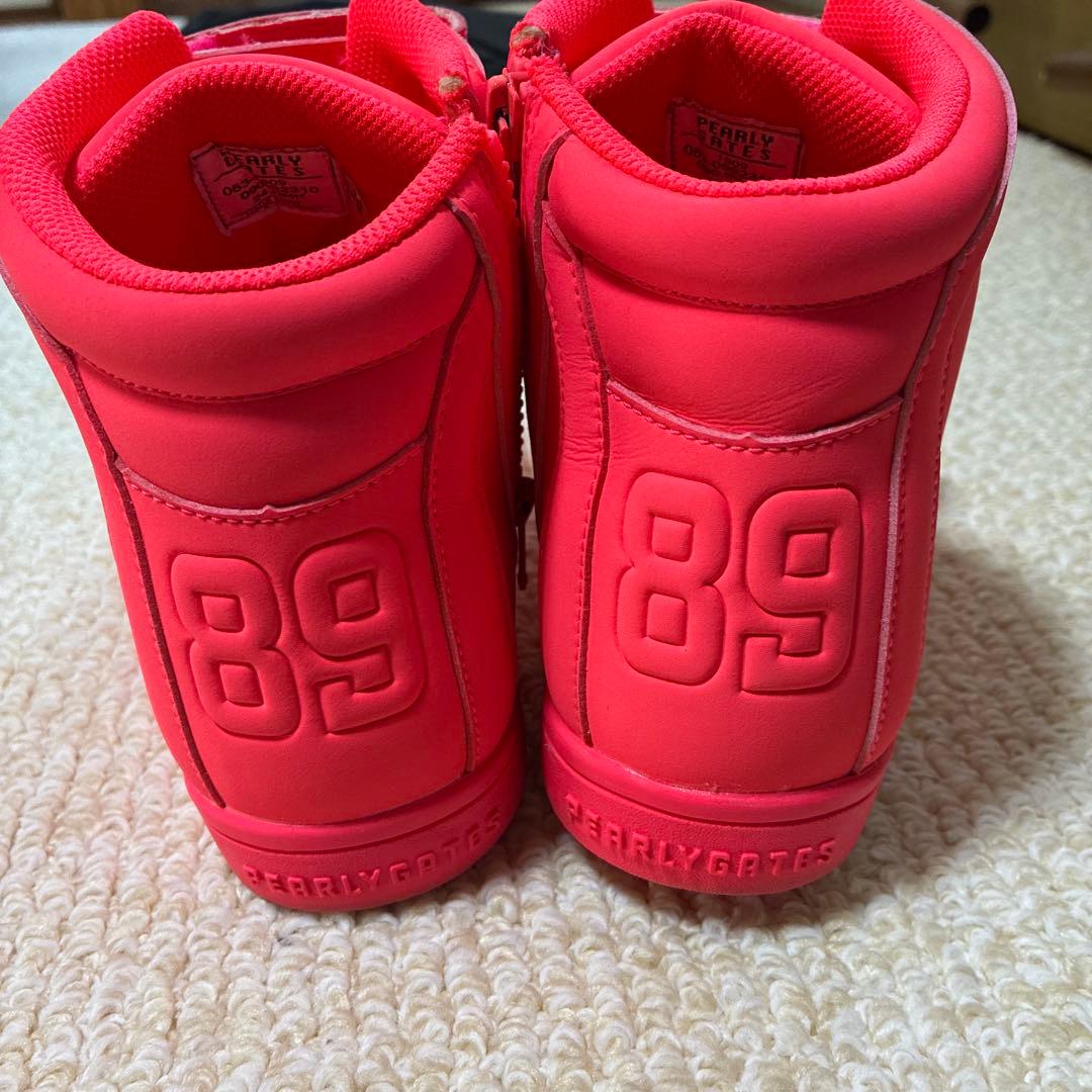 PEARLY GATES ピンク シューズ 24.0cm