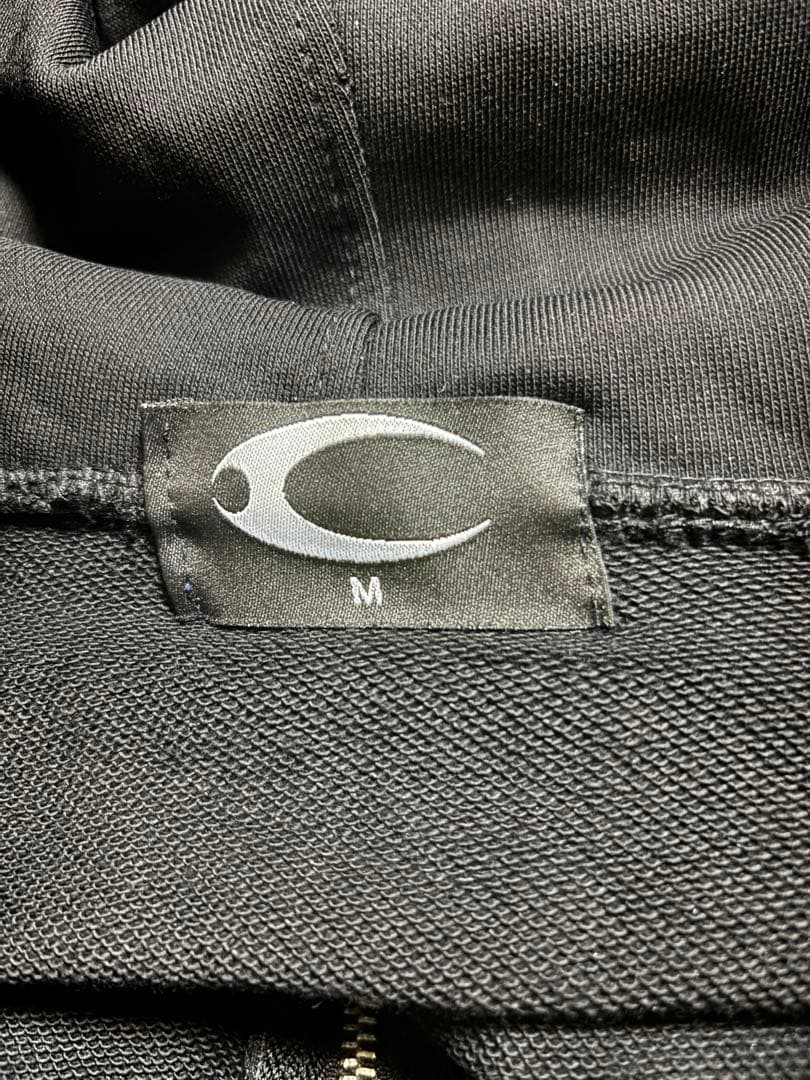 タグ付き COZY WORLDWIDE ファーフードジップパーカー ブラック M