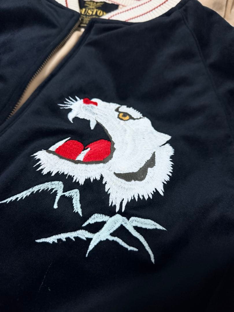 別珍 HOUSTON 虎 日本限定 スカジャン vintage unisex - メルカリ