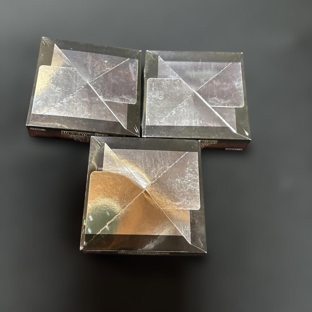 新品シュリンク付　遊戯王OCG LIGHTNING OVERDRIVE 3セット