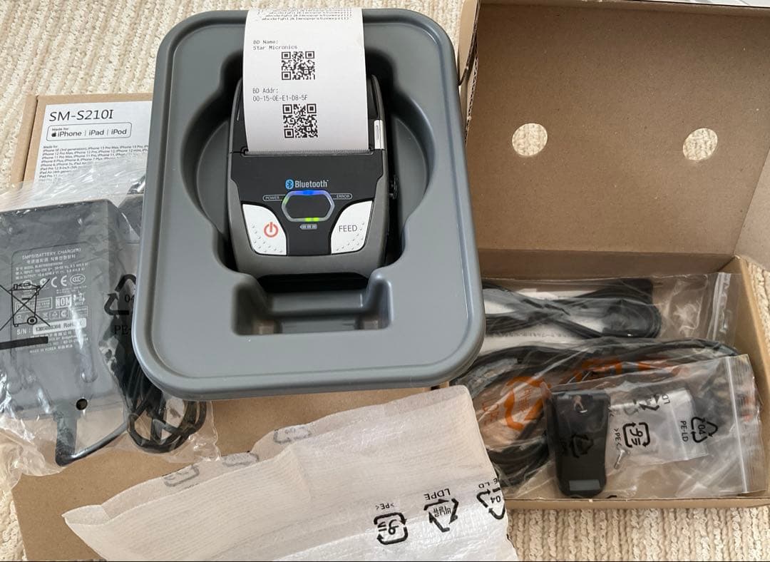 スター精密 レシートプリンター SM-S210I 程度良好 SM-S210i モバイルプリンター ｜ スター精密 サーマルレシート