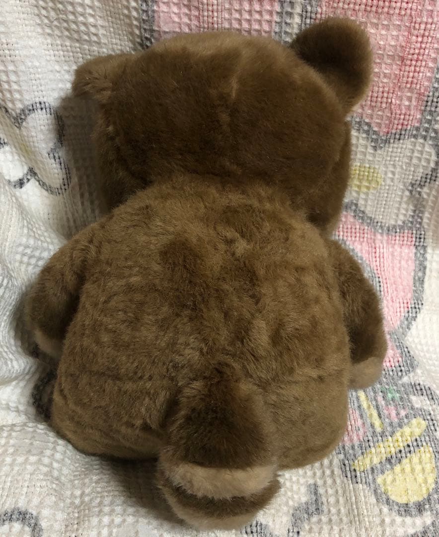 昭和レトロ　ヴィンテージ メーカー名不明　アライグマ　ぬいぐるみ　中古品