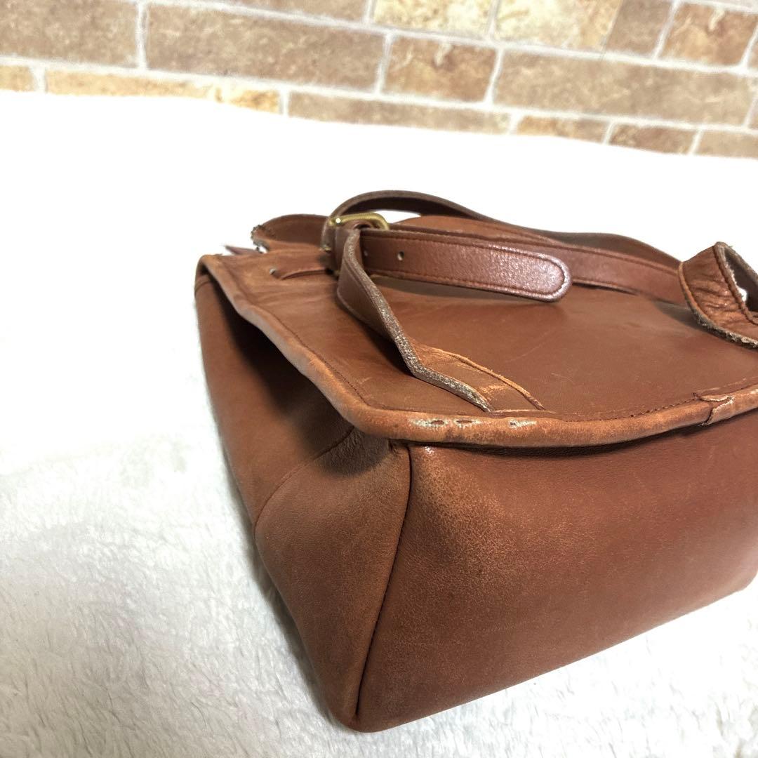 COACH オールドコーチ 9960 本革 レザー リュック ブラウン系 - メルカリ