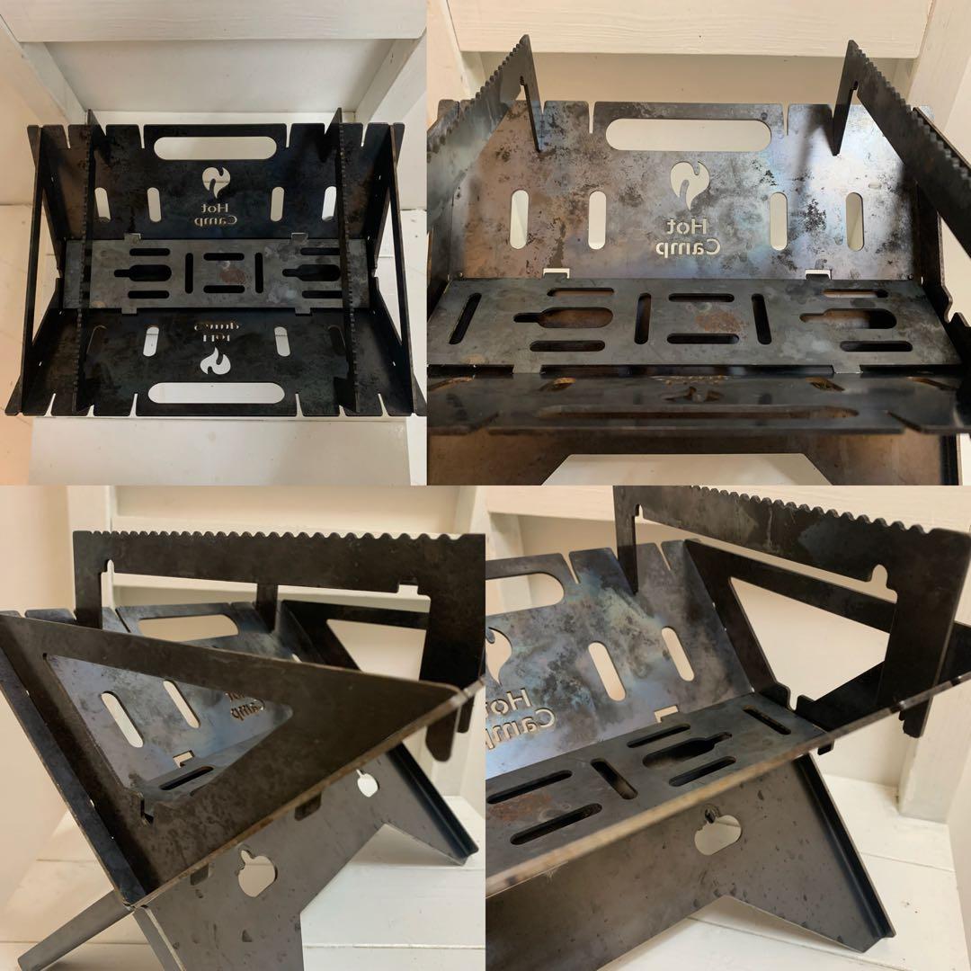 Hot Camp FireBaseS 焚き火台 + 極厚プレート中 2点セット - メルカリ