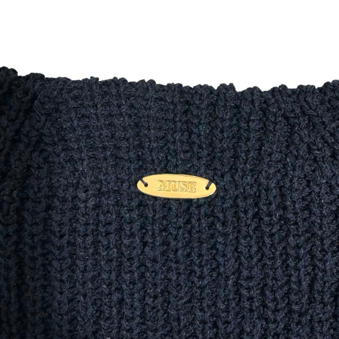 ドゥーズィエムクラス Lily Linen アゼプルオーバー ネイビー シルク混