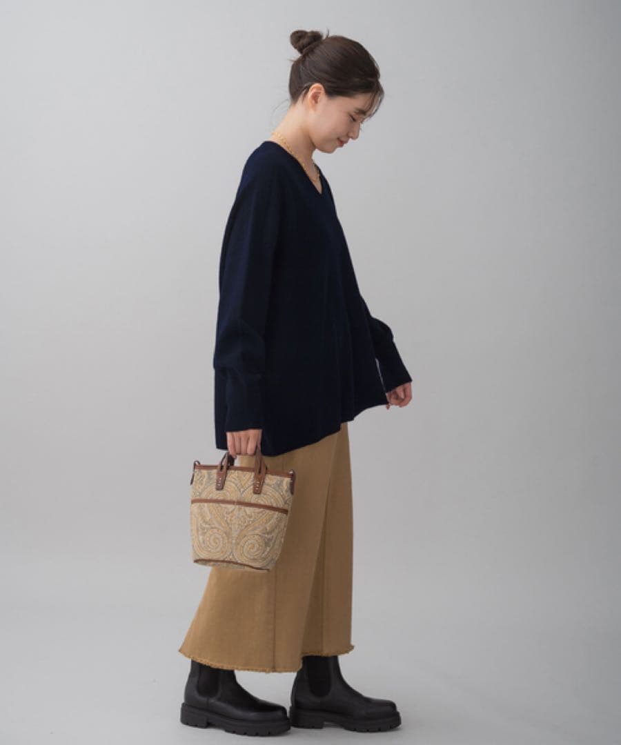 IENA 24AW 《追加2》Fineニュージーウールニュアンス Vプルオーバー