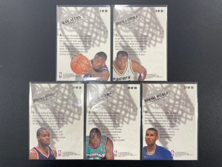 【商談中】NBA 96-97 Hoops Rookies 5枚（レイアレン他）