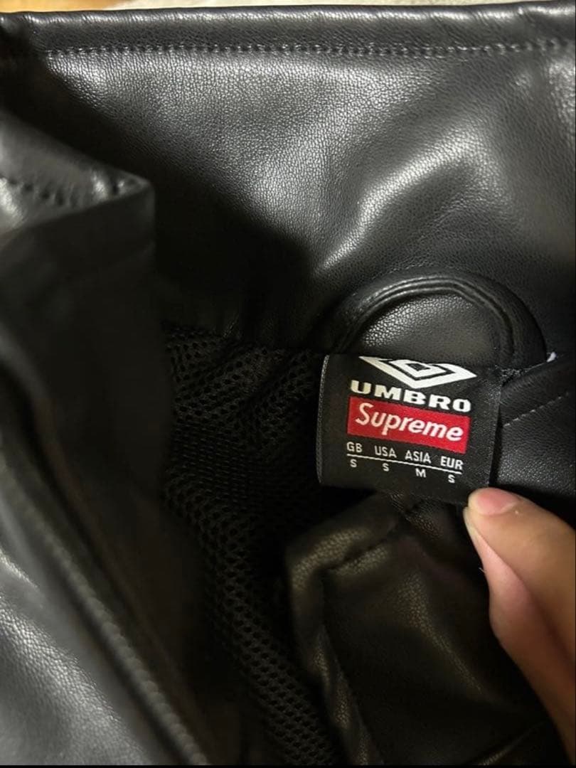 supreme × UMBRO レザージャケット 貴重sサイズ‼️ - メルカリ