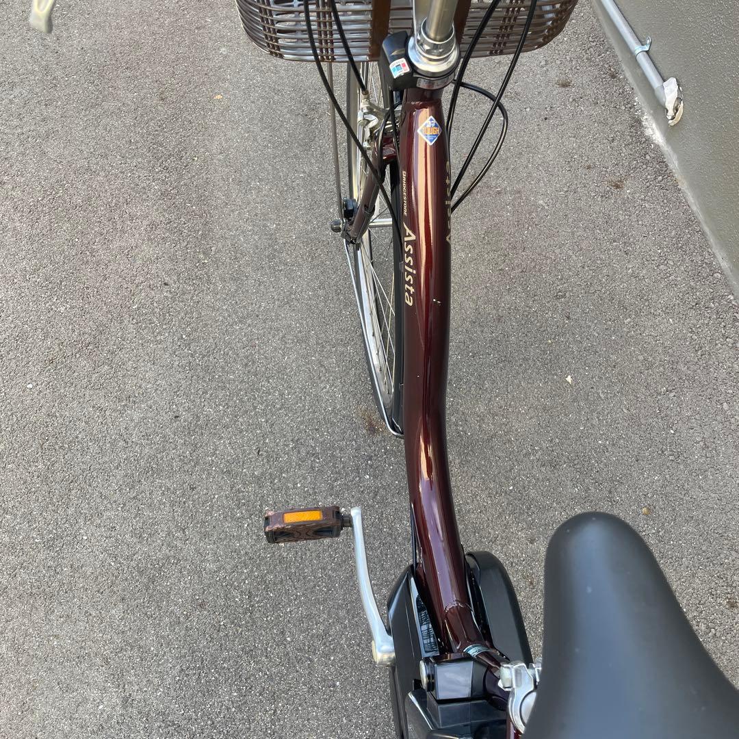 ブリヂストン電動アシスト自転車26インチ 12.3Ah ブラウン