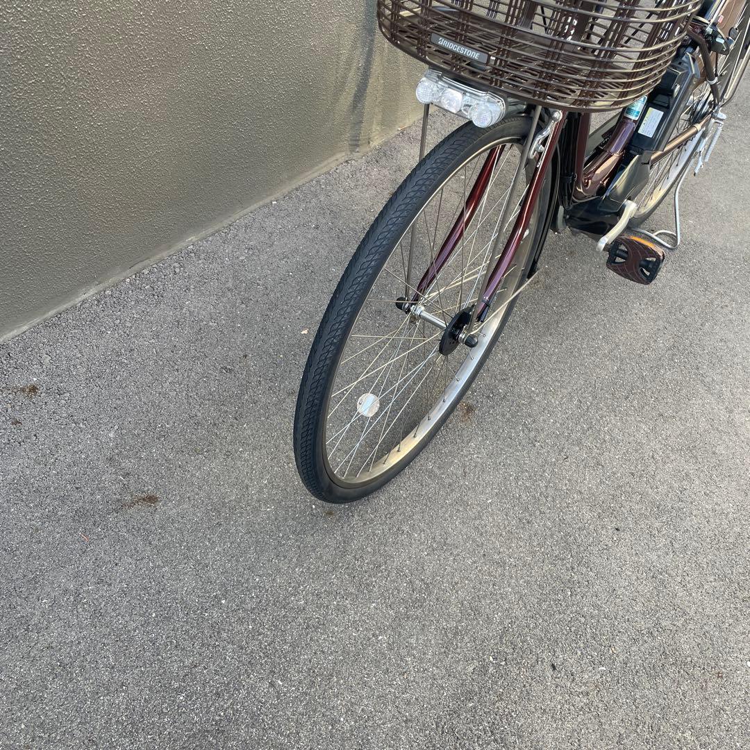 ブリヂストン電動アシスト自転車26インチ 12.3Ah ブラウン