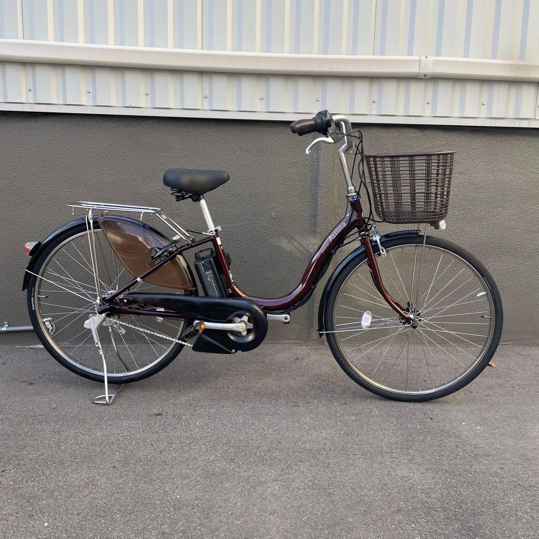 ブリヂストン電動アシスト自転車26インチ 12.3Ah ブラウン