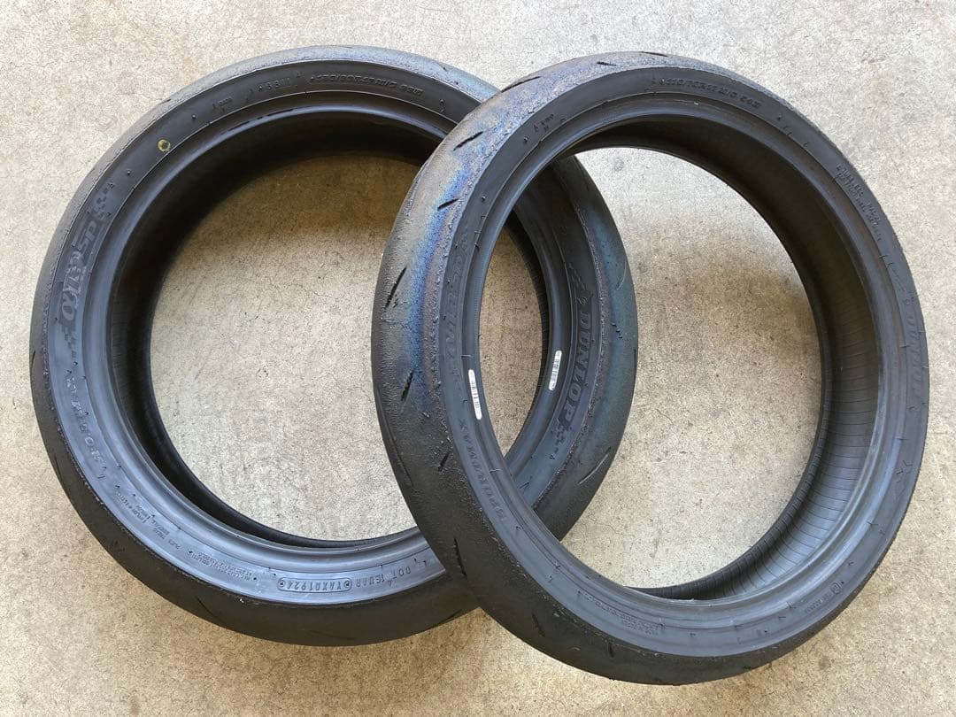 中古　ダンロップ　α13 sp H 前後　2024製　110/150-⑥