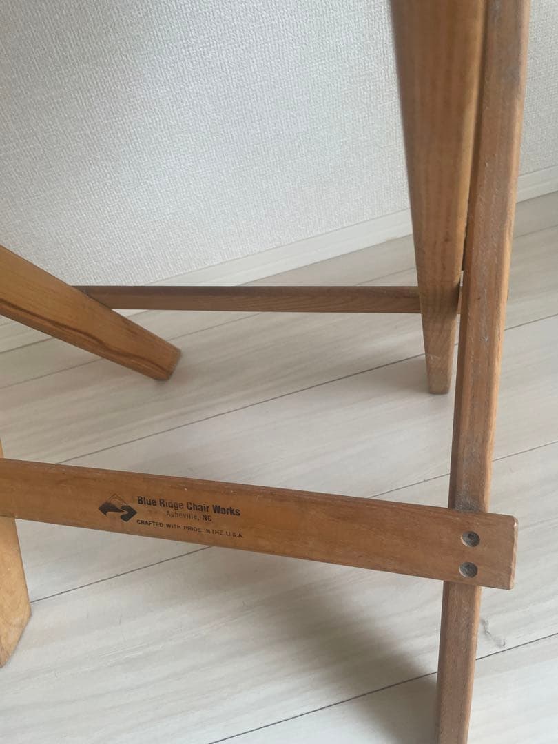 希少旧ロゴ フォールディングテーブルBlue Ridge Chair Works - メルカリ